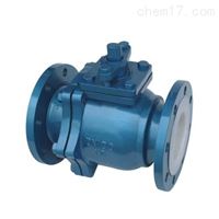 Q41F46衬氟法兰球阀