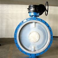 D341F4蜗杆传动衬氟蝶阀